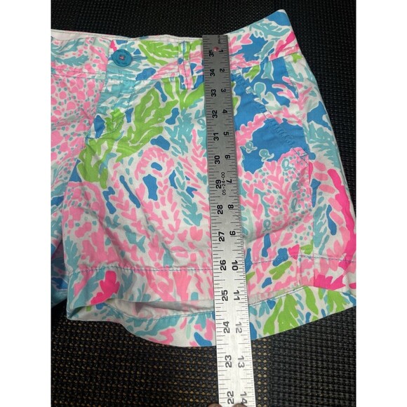 Lilly Pulitzer The Callahan Shorts Lets Cha Cha Multicolored Size 0 Blue / Pink - Picture 5 of 7